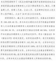民生加银和鑫定期开放债券型发起式证券投资基金基金份额 持有人大会表决结果暨决议生效的公告