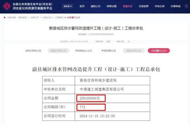 河北蔚县一政府工程合同期限为773年<strong></p>
<p>中国证券基金业协会</strong>？当地回应