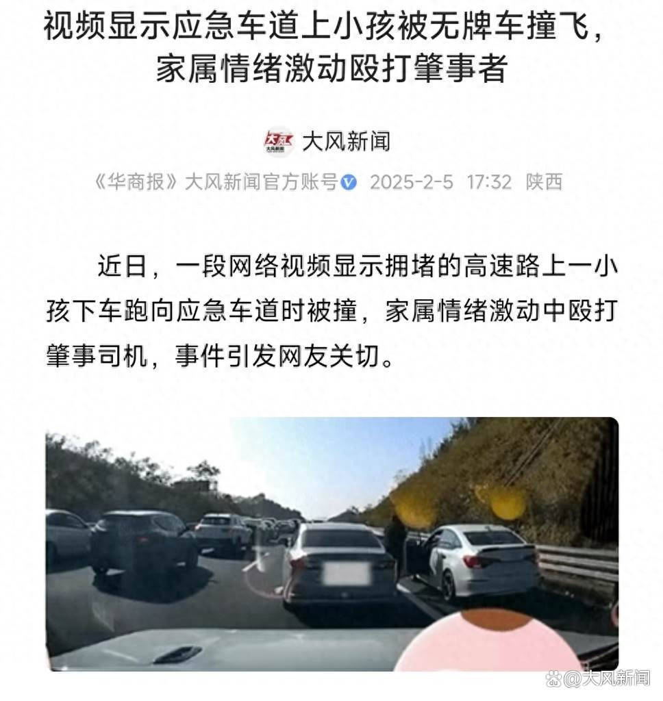 无牌车应急车道上撞飞小孩<strong></p>
<p>上海证券交易所网站</strong>，家属情绪激动殴打肇事者，广东交警证实：事发惠州路段，当地交警尚未回应