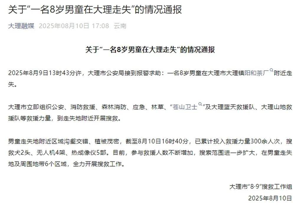 紧急寻人<strong></p>
<p>艾达币交易app</strong>！男童参加夏令营山上走失！最新进展→