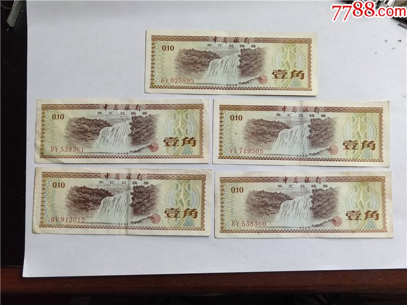 外汇兑换券价格表(外汇兑换券整套价格表)